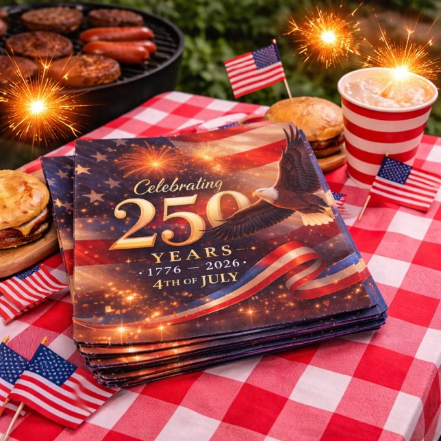 Patriotisches 250. Jubiläum Serviette (Von Creator hochgeladen)