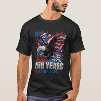 Patriotisches 250. Jubiläums-Adler-Grafik-T-Shirt T-Shirt