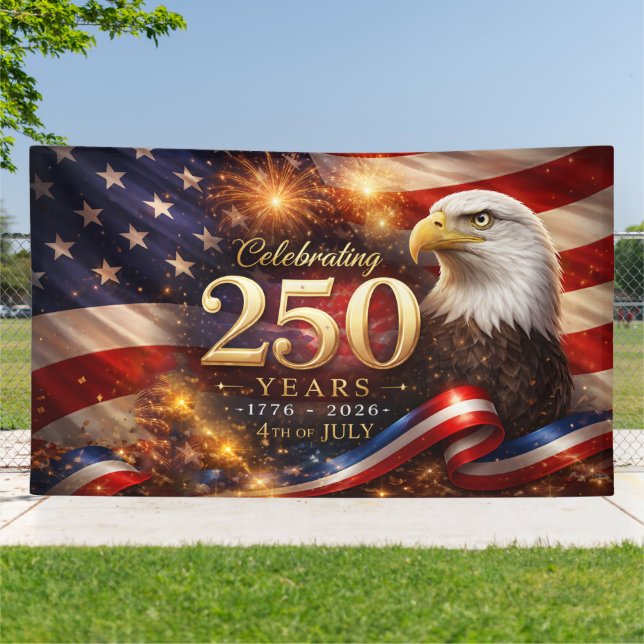Patriotisches 250. Jubiläumsbanner Banner (Außenbereich)