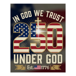 Patriotisches 250. Jubiläumsdesign Poster