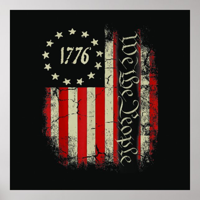 Patriotisches 4. Juli Amerika Poster (Vorne)