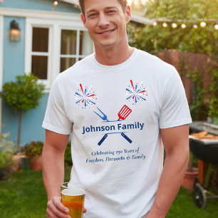 Patriotisches 4. Juli BBQ-Grillfest Amerika 250. J T-Shirt