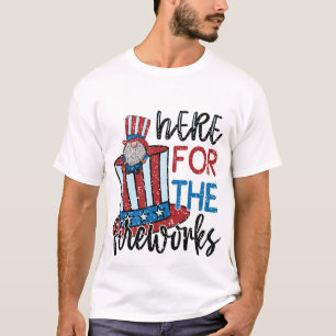 Patriotisches 4. Juli-Feuerwerk-Gnom-T-Shirt T-Shirt