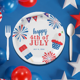 Patriotisches 4. Juli Party Pappteller