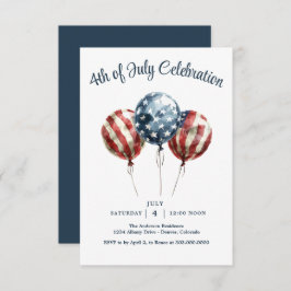 Patriotisches 4. Juli Party Save The Date