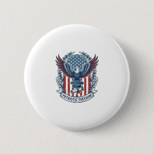 Patriotisches Abschluss-Vektorgrafik-T-Shirt Button