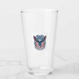 Patriotisches Abschluss-Vektorgrafik-T-Shirt Glas