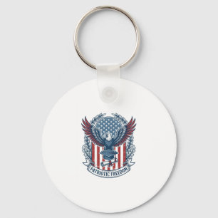 Patriotisches Abschluss-Vektorgrafik-T-Shirt Schlüsselanhänger