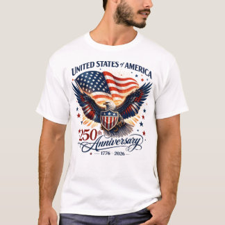 Patriotisches Adler American Heritage T-Shirt