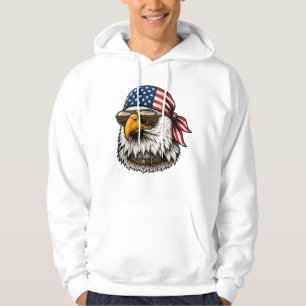 Patriotisches Adler-Bandana USA-Roadtrip Hoodie