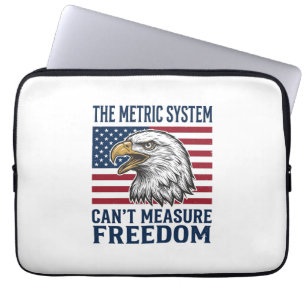 Patriotisches Adler-Freiheitszitat Vintage-Vector- Laptopschutzhülle
