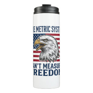 Patriotisches Adler-Freiheitszitat Vintage-Vector- Thermosbecher