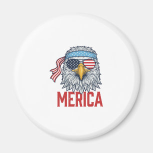 Patriotisches Adler Merica Vintage Gravur Shirt De Magnet