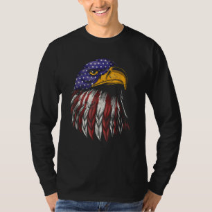 Patriotisches Adler-Shirt 4. Juli USA Amerikanisch T-Shirt
