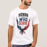 Patriotisches Adler-Shirt zur Ehrung derjenigen, d