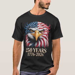Patriotisches Adler-USA 250. Jubiläums-T-Shirt 177 T-Shirt