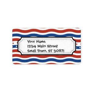 Patriotisches Adressaufkleber