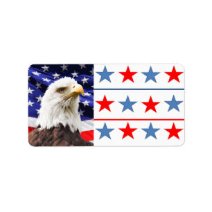 Patriotisches Adressetikett