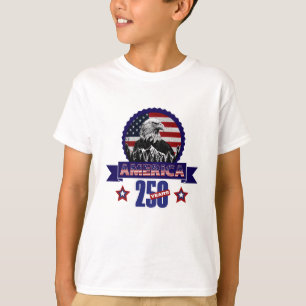Patriotisches American Eagle 250-Jahr-Jubiläumsspi T-Shirt