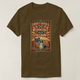 Patriotisches Amerikaner (4) T-Shirt