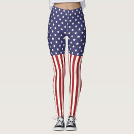 Patriotisches amerikanische Flaggen-US Flagge USA Leggings
