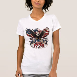 Patriotisches Amerikanisches Adler Unabhängigkeits T-Shirt