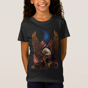 Patriotisches amerikanisches Design mit Adler und T-Shirt