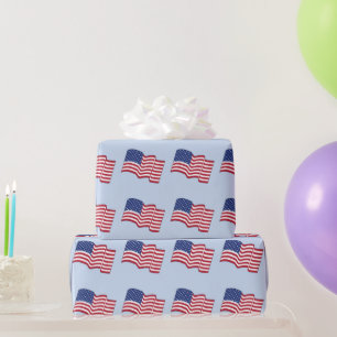 Patriotisches amerikanisches Flaggen-Geschenkpapie Geschenkpapier