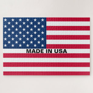 Patriotisches Amerikanisches Flaggen-Puzzle Herges Puzzle