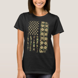 Patriotisches amerikanisches Flaggen-Tarn-Schamroc T-Shirt