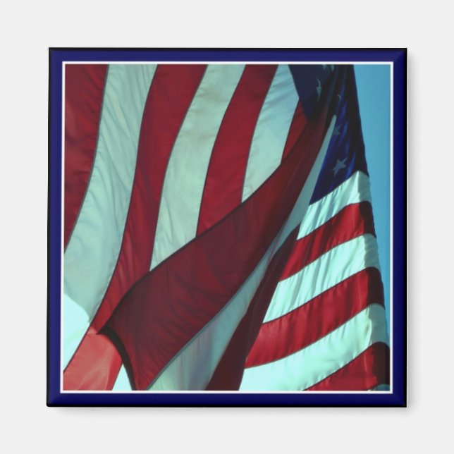 Patriotisches amerikanisches Flaggenmagnet Magnet (Vorne)
