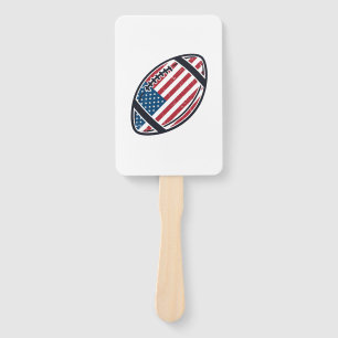 Patriotisches amerikanisches Fußball-Vintage-Vekto Fächer