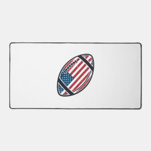Patriotisches amerikanisches Fußball-Vintage-Vekto Schreibtischunterlage