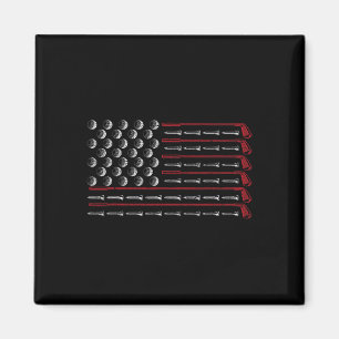 Patriotisches amerikanisches Golfer-Geschenk USA-F Magnet