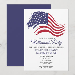 Patriotisches amerikanisches Party für das Ruhesta Einladung