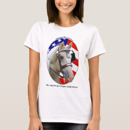 Patriotisches amerikanisches Sahneentwurfs-Pferd T-Shirt