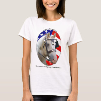 Patriotisches amerikanisches Sahneentwurfs-Pferd T-Shirt