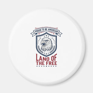 Patriotisches Amerikanisches Schild Adler Vintage- Magnet