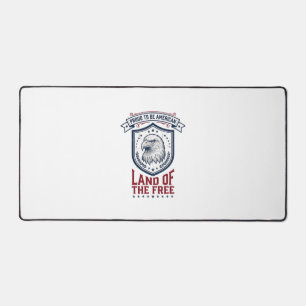 Patriotisches Amerikanisches Schild Adler Vintage- Schreibtischunterlage