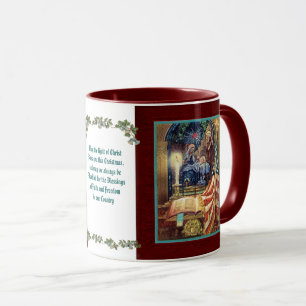 Patriotisches amerikanisches Weihnachten für Chris Tasse