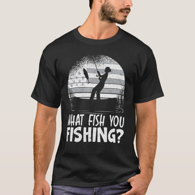 Patriotisches Angelboot Fischerboot T-Shirt (Vorderseite)