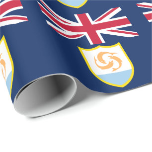 Patriotisches Anguilla-Flagge Geschenkpapier