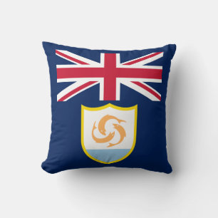 Patriotisches Anguilla-Flagge-Wurfkissen Kissen