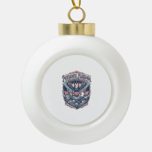 Patriotisches Antiquitätensammler-Vektorgrafik-T-S Keramik Kugel-Ornament