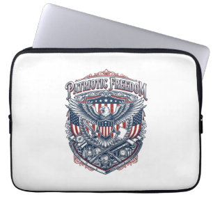 Patriotisches Antiquitätensammler Vektorgrafik T-S Laptopschutzhülle