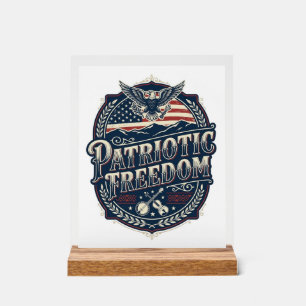 Patriotisches Appalachen-Erbe Vektorgrafik T-Shirt Acrylschild