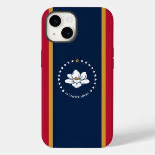 Patriotisches Apple Case-Mate, Mississippi-Flagge Case-Mate iPhone 14 Hülle