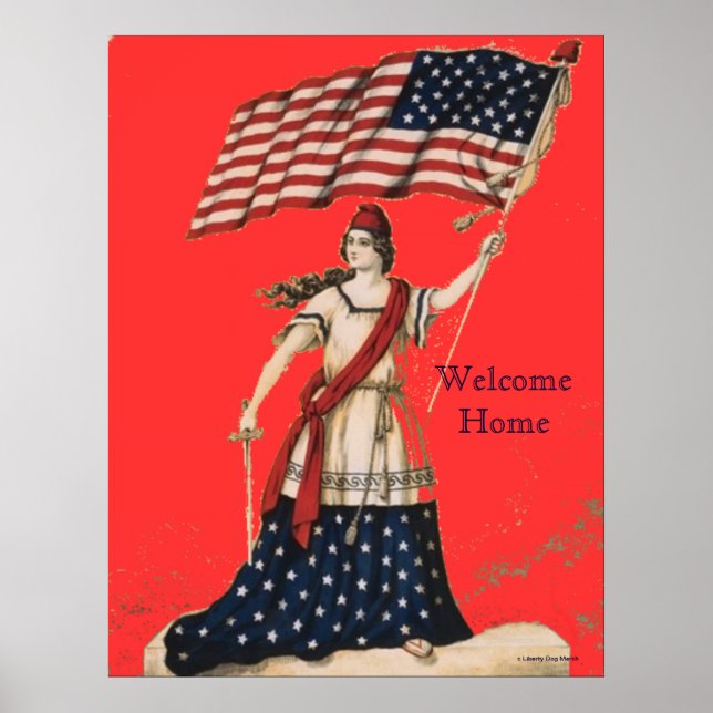 PATRIOTISCHES ARTWORK - POSTER - CANVAS-DRUCKER (Vorne)