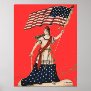 PATRIOTISCHES ARTWORK - POSTER - CANVAS-DRUCKER