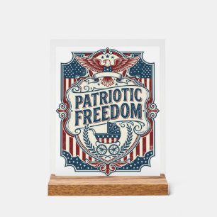 Patriotisches Baby-Shower-Vektorgrafik-T-Shirt Acrylschild
